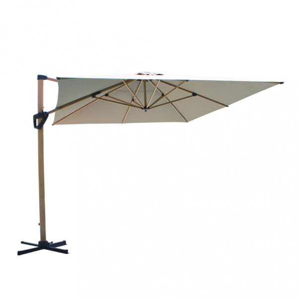 OMBRELLONE MENDEL MARRONE EFFETTO LEGNO P/L 3 X 4 TAUPE - immagine 6