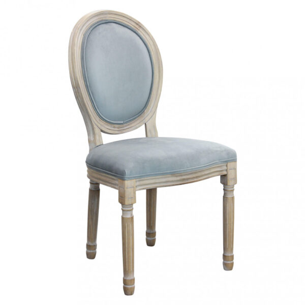 SEDIA CONSTANCE IN VELLUTO GRIGIO - immagine 7