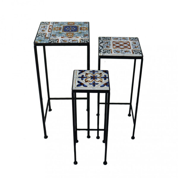 SET DI 3 FIORIERE QUADRATA GAIA