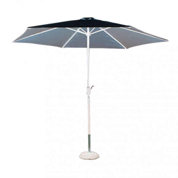 OMBRELLONE POLY ECO Ø 3 TELO GRIGIO - immagine 3