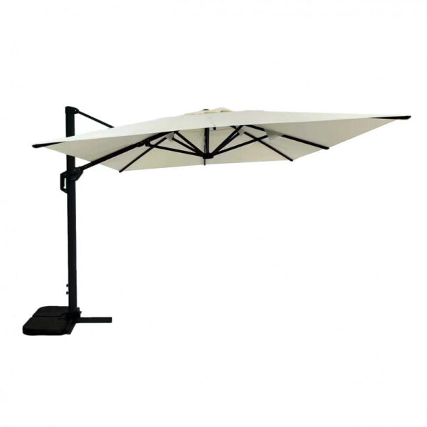 OMBRELLONE STEPHENSON NERO P/L 3 X 3 TELO BEIGE