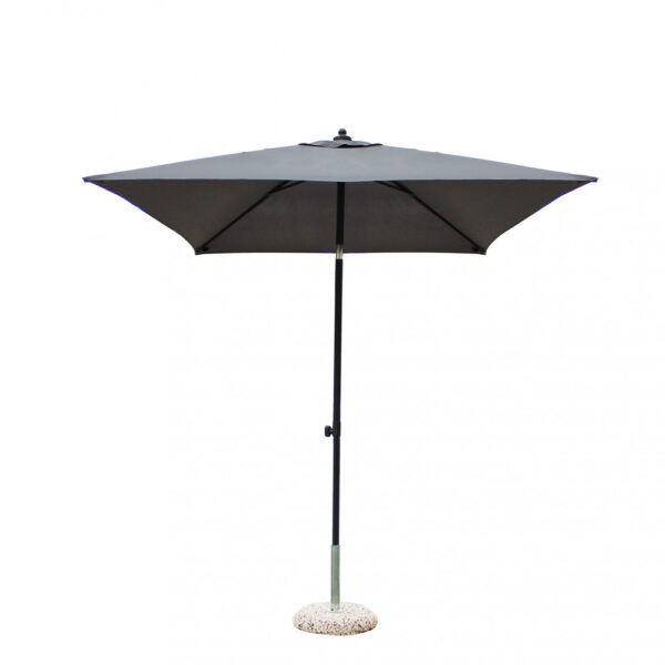 OMBRELLONE NICE NERO P/C 2 X 2 TELO GRIGIO - immagine 5