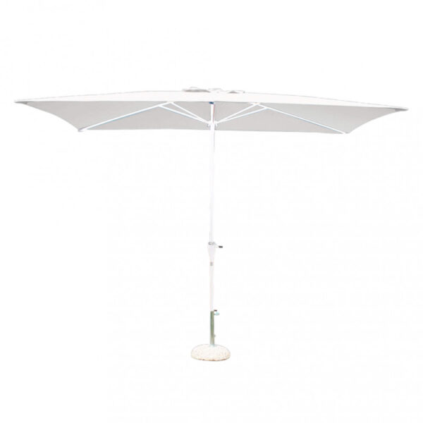OMBRELLONE POLY ECO 2 X 3 BIANCO - immagine 3
