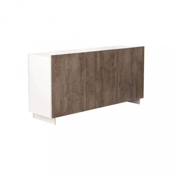 CREDENZA CARLILE BIANCO E ROVERE CHIARO - immagine 5