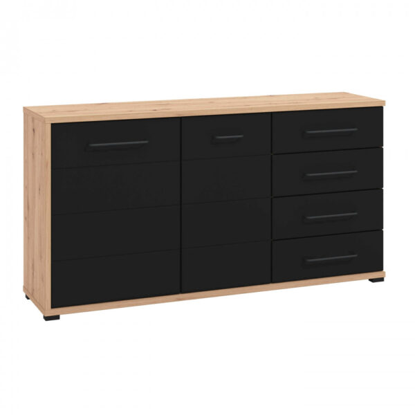 11011472 MOBILE LUSITANIA ROVERE ARTIGIANO E NERO - immagine 6