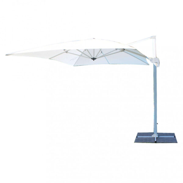 OMBRELLONE SATURNO BIANCO P/L 3 X 3 TELO BIANCO - immagine 9