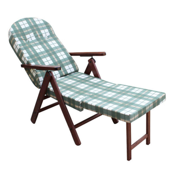 POLTRONA 4 POSIZIONI RELAX FAGGIO C/CUSCINO E PROLUNGA - immagine 3