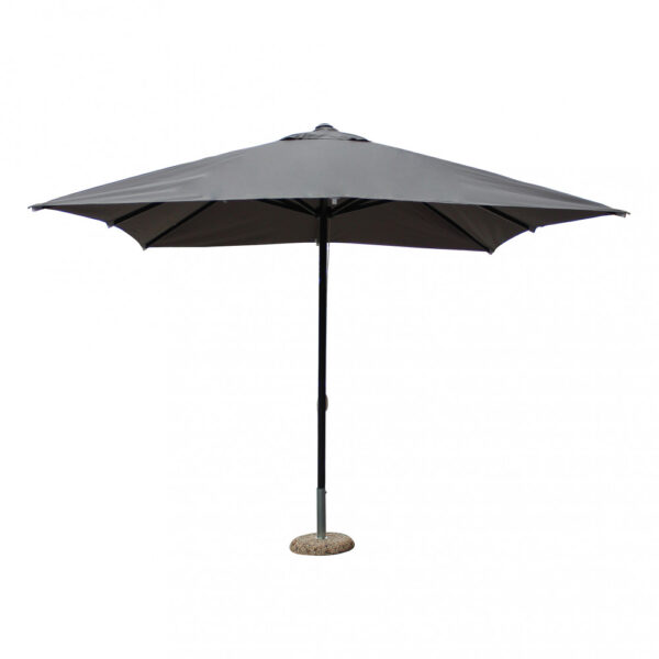 OMBRELLONE BRIAN P/C NERO 3 X 3 TELO GRIGIO - immagine 5