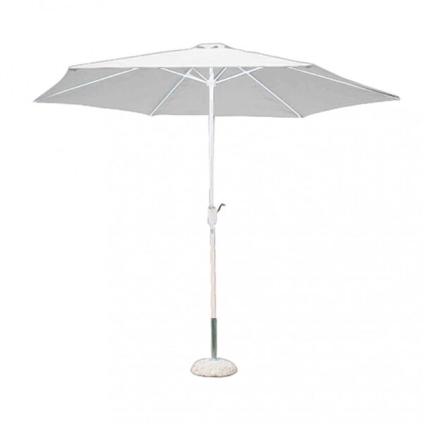 OMBRELLONE POLY ECO Ø 3 BIANCO - immagine 4