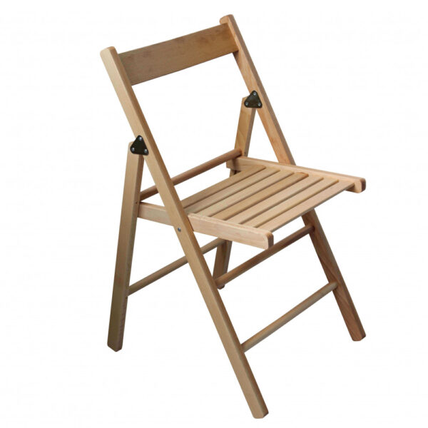 SEDIA PIEGHEVOLE COLOR NATURALE - immagine 5
