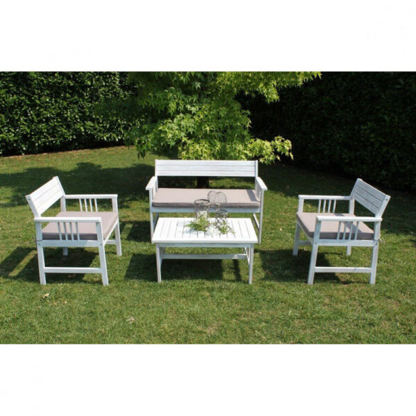 SALOTTO BALI BIANCO C/CUSCINI - immagine 3