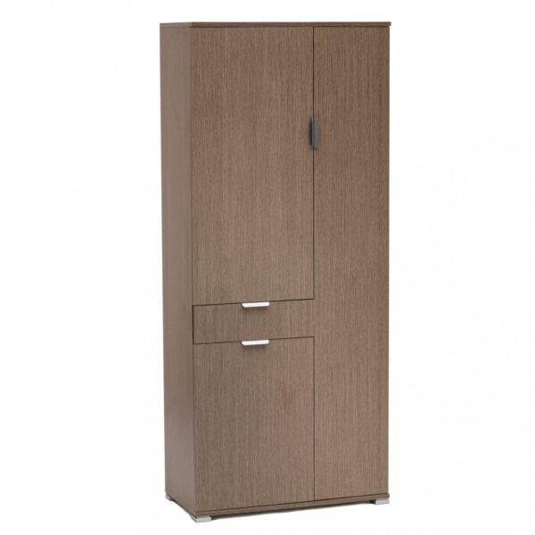 ARMADIO CON 3 ANTE E 1 CASSETTO ROVERE GRIGIO - immagine 3