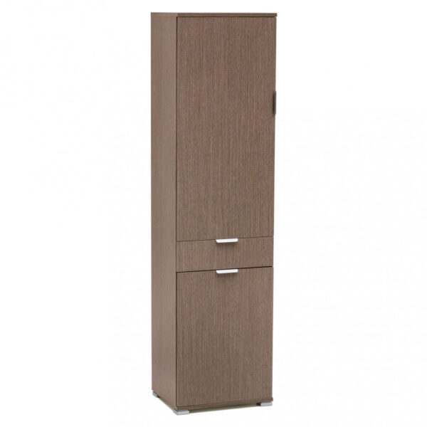 ARMADIO CON 2 ANTE E 1 CASSETTO ROVERE GRIGIO - immagine 3