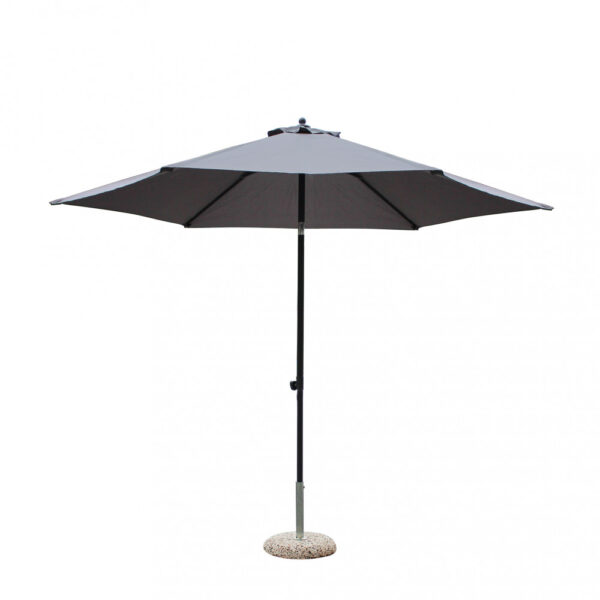 OMBRELLONE NICE NERO P/C Ø 3 TELO GRIGIO - immagine 5