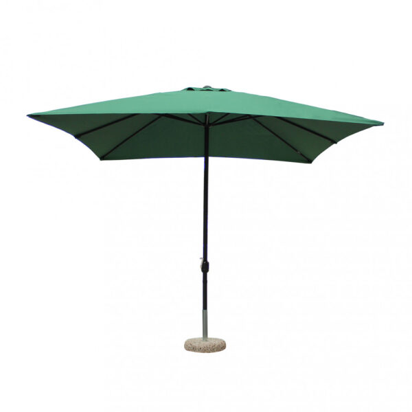 OMBRELLONE MERCURIO 3 X 3 P/C NERO TELO VERDE - immagine 5