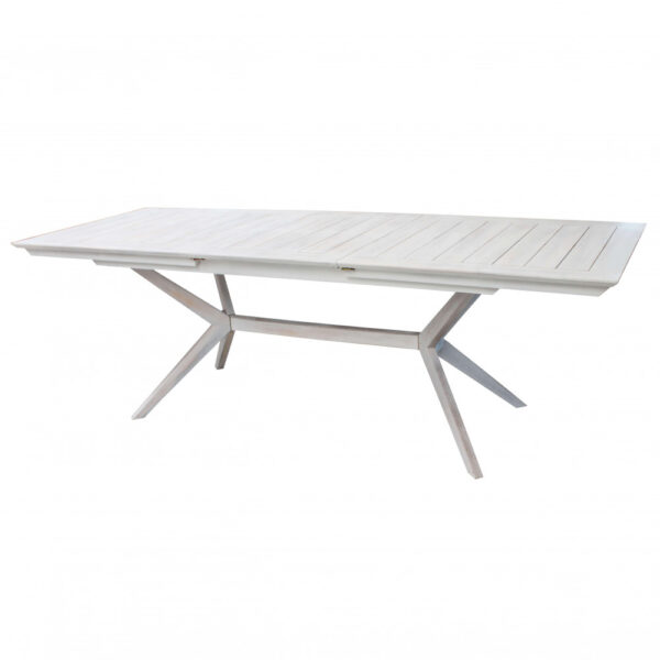 TAVOLO BALI 180/240 X 90 BIANCO - immagine 7
