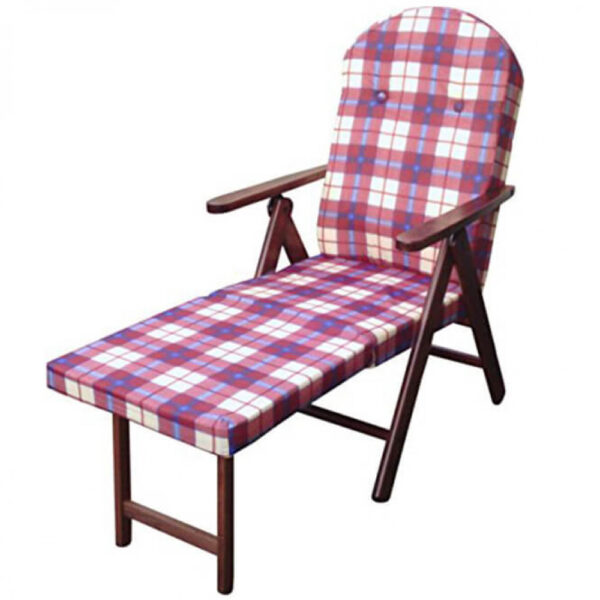 POLTRONA 4 POSIZIONI RELAX FAGGIO C/CUSCINO E PROLUNGA - immagine 3