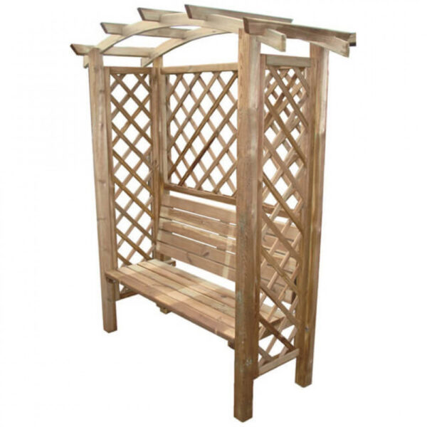 PERGOLA AD ARCO 160 X 70 X 190 CON PANCA - immagine 3