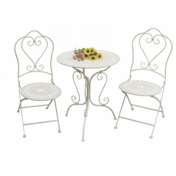 SET/3 BISTRO' JEANETTE BIANCO ANTICO - immagine 3