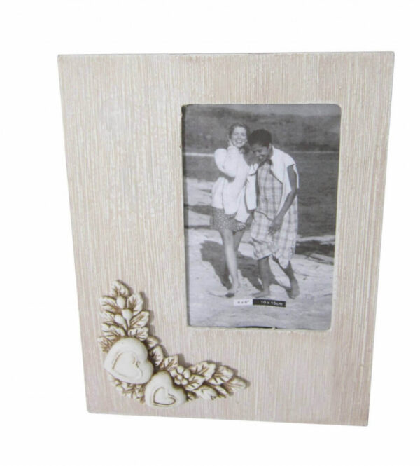 PORTAFOTO SHABBY CHIC RETTANGOLARE TORTORA 10 X 15 - immagine 2