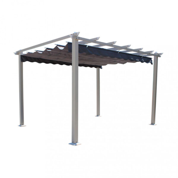 GAZEBO ASTORIA 3 X 4 TORTORA TELO GRIGIO - immagine 9