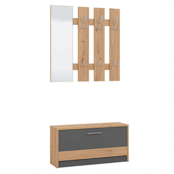 11011705 INGRESSO RIMINI ROVERE ARTIGIANO E GRIGIO GRAFITE - immagine 5