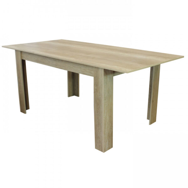 TAVOLO ALLUNGABILE EMMET NATURALE CON VENATURE 140/190 X 90