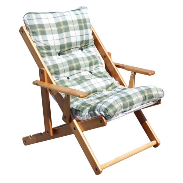 POLTRONA 3 POSIZIONI RELAX MIELE C/CUSCINO - immagine 3