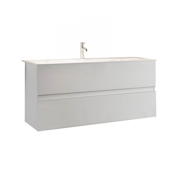 439013-S100 BAGNO SOSPESO CM 100 BIANCO LUCIDO RICCARDO - immagine 3