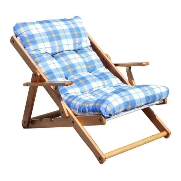 POLTRONA 3 POSIZIONI RELAX MIELE C/CUSCINO - immagine 5