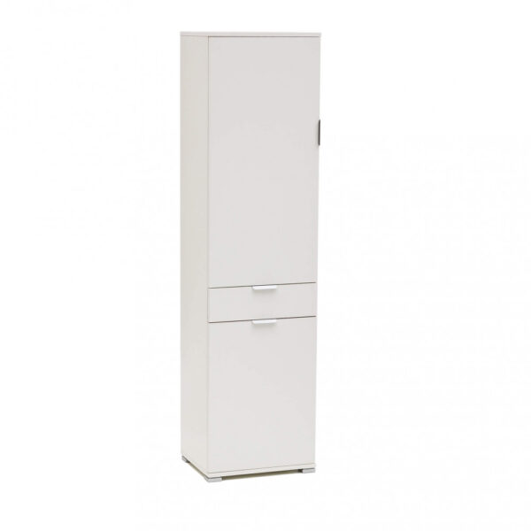 ARMADIO CON 2 ANTE E 1 CASSETTO BIANCO - immagine 3