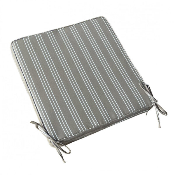 CUSCINO REAL SEDUTA RIGHE TORTORA - immagine 2