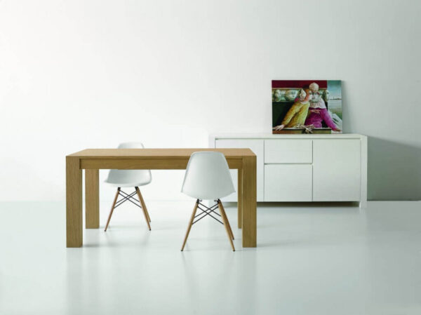 634 TAVOLO 90 X 180/230/280 ROVERE NATURALE SPAZZOLATO - immagine 8