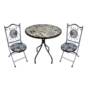 SET 2 SEDIE E TAVOLO ROTONDO Ø 60 BACCO