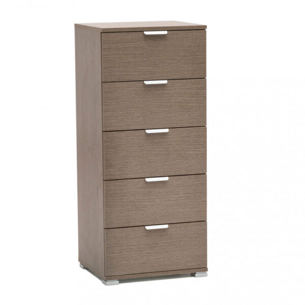 MOBILETTO 5 CASSETTI ROVERE GRIGIO - immagine 3