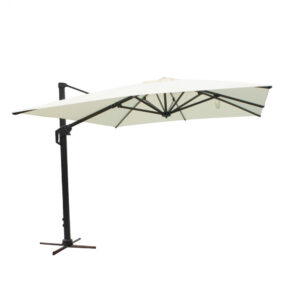 OMBRELLONE STEPHENSON NERO P/L 3 X 3 TELO BEIGE