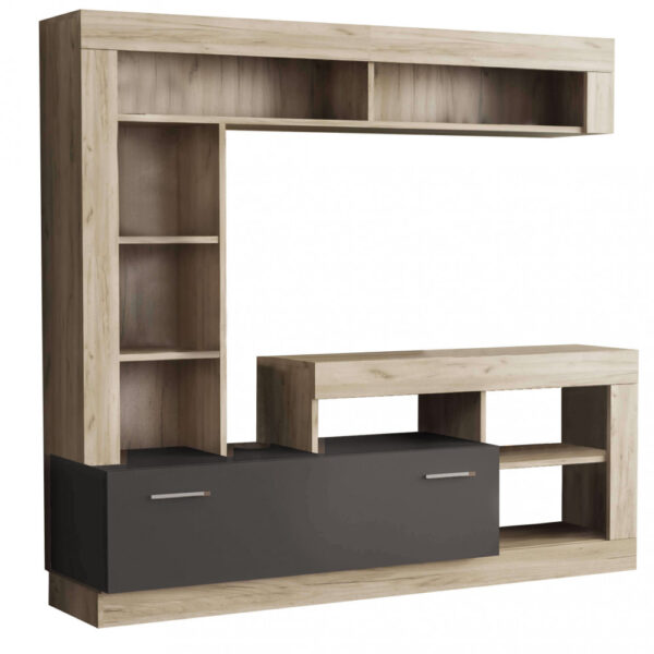 PARETE SOGGIORNO LEONARD ROVERE E TAUPE - immagine 6