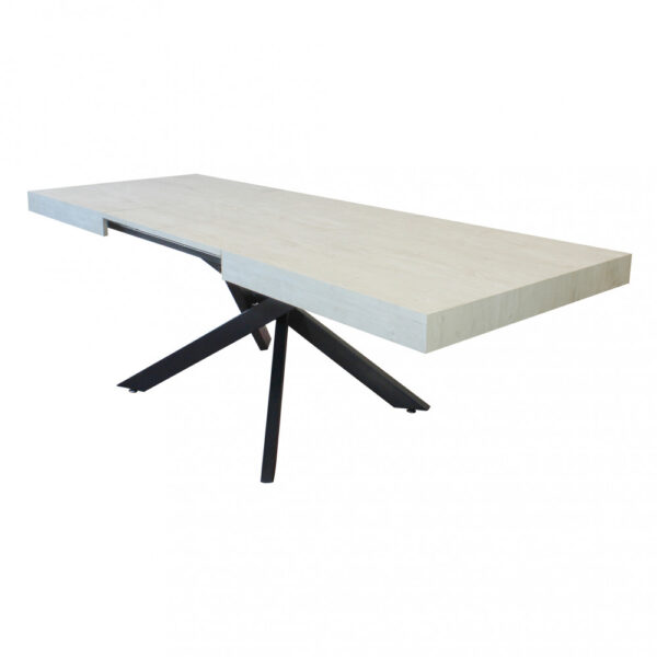 TAVOLO ALLUNGABILE DARREN BIANCO EFFETTO LEGNO 160/240 X 90