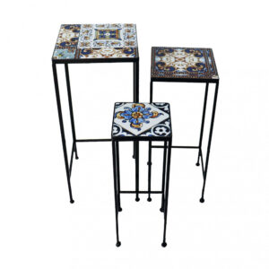 SET DI 3 FIORIERE QUADRATA PERSEFONE