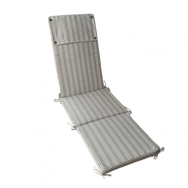 CUSCINO REAL STEAMER RIGHE TORTORA - immagine 3