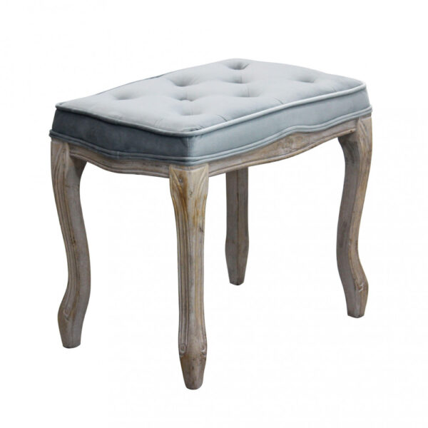SGABELLO MARLY IN VELLUTO GRIGIO - immagine 6