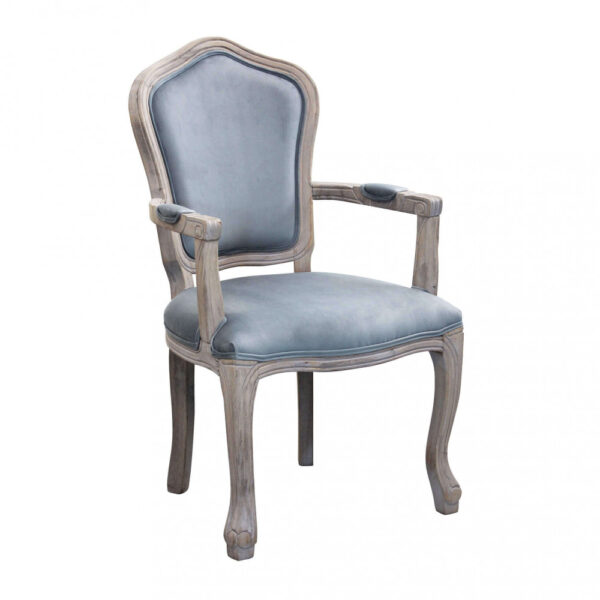 POLTRONA CHARLENE IN VELLUTO GRIGIO - immagine 6